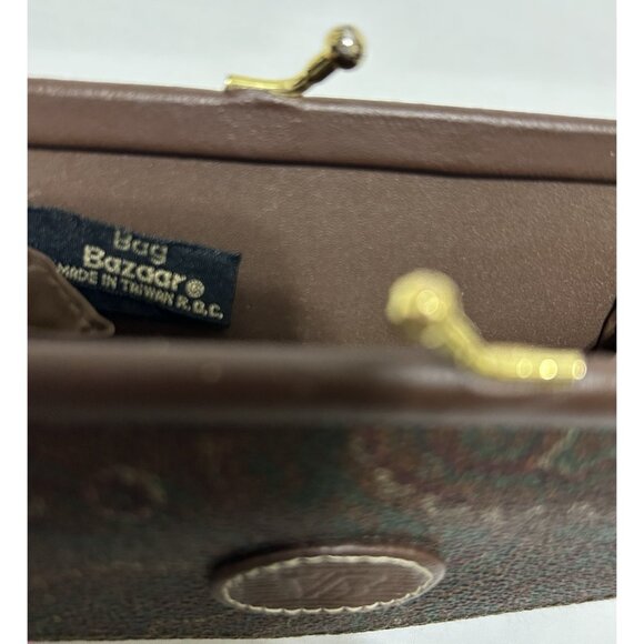 BAG BAZAAR Bi-fold Brown Multi-Color Wallet Coin Purse - Picture 10 of 12